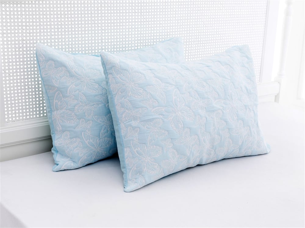 Fluturi  Bumbac poliester Persoană dublă  SET CUVERTURĂ DE PAT 240x260 cm Mentă