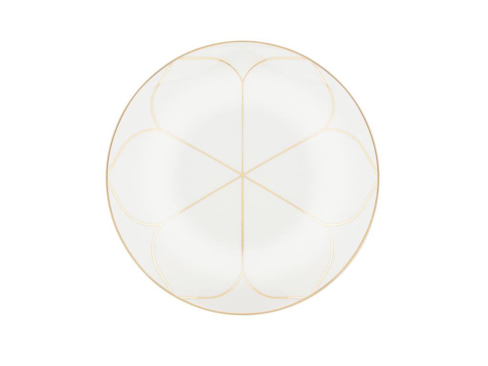 Galia Goldie Bone China Cake Plate 20 cm Gold