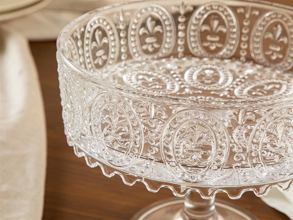 Glory Glass With Legs Serving Ware 19x15 cm Transparent