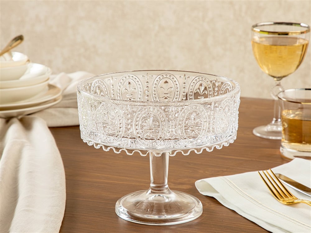 Glory Glass With Legs Serving Ware 19x15 cm Transparent
