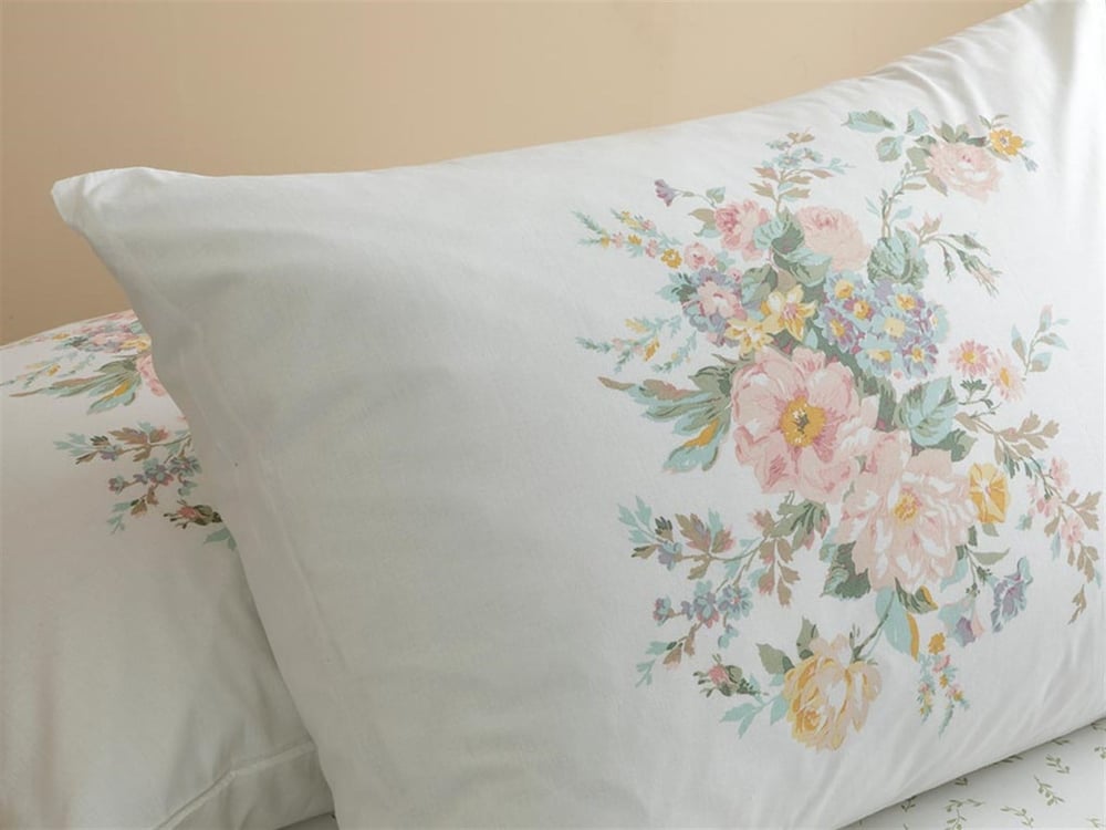 Grădină de cabană Cu Bumbac Cu 2 Piese Față De Pernă 50x70 cm Pudră