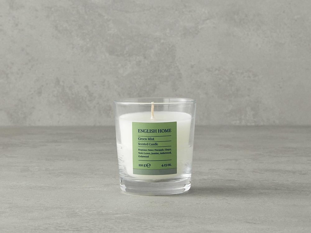 Green Mist Lumânare Parfumată 120 gr auriu