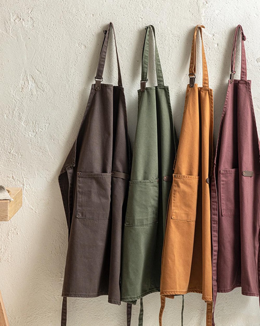 Harvey Cotton Kitchen Apron 60x80 cm Green