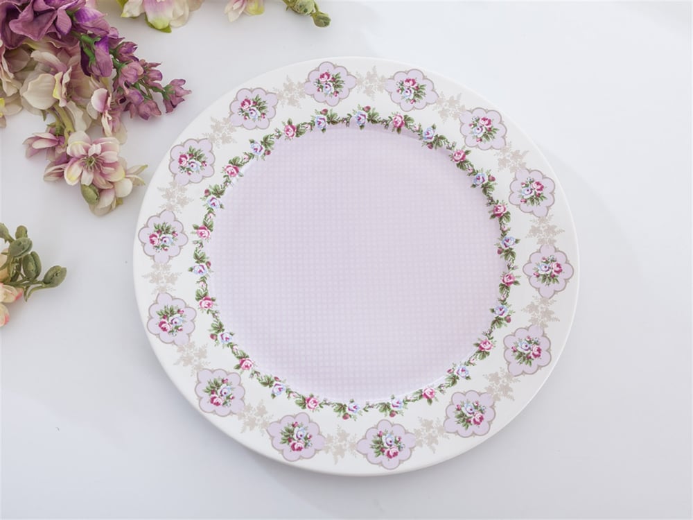 Iarna a crescut  Bonetă China Set 6 Farfurie De Servire 27 Cm Roz