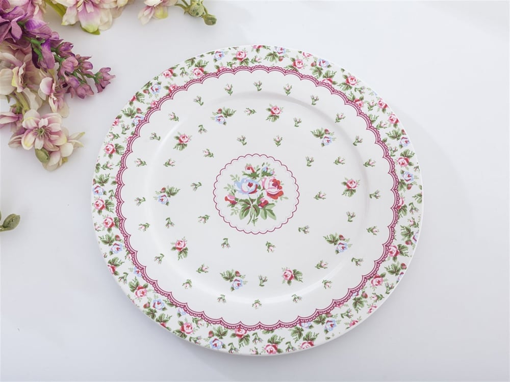 Iarna a crescut  Bonetă China Set 6 Farfurie De Servire 27 Cm Roz