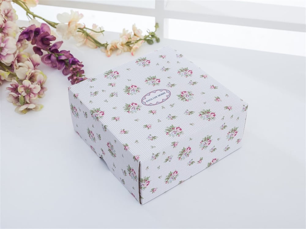 Iarna a crescut  Bonetă China Cu Picioare Farfurie De Servire 25 Cm Roz