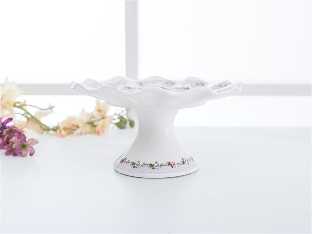 Iarna a crescut  Bonetă China Cu Picioare Farfurie De Servire 25 Cm Roz