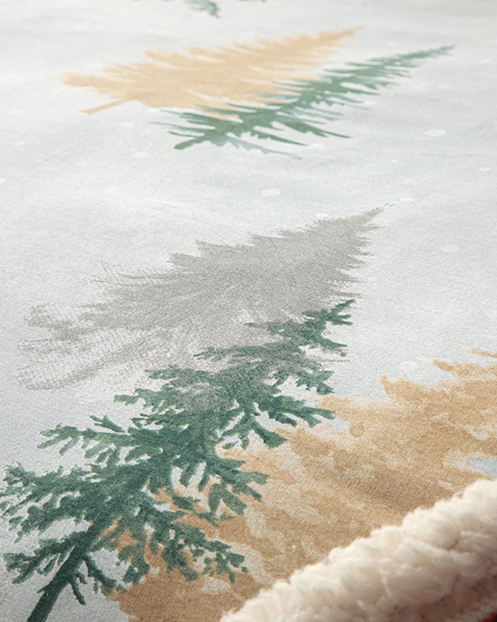 Icy Forest Set Lenjerie De Pat Single - Set Lenjerie De Pat Bumbac | English Home, 160 x 220 cm, Verde
