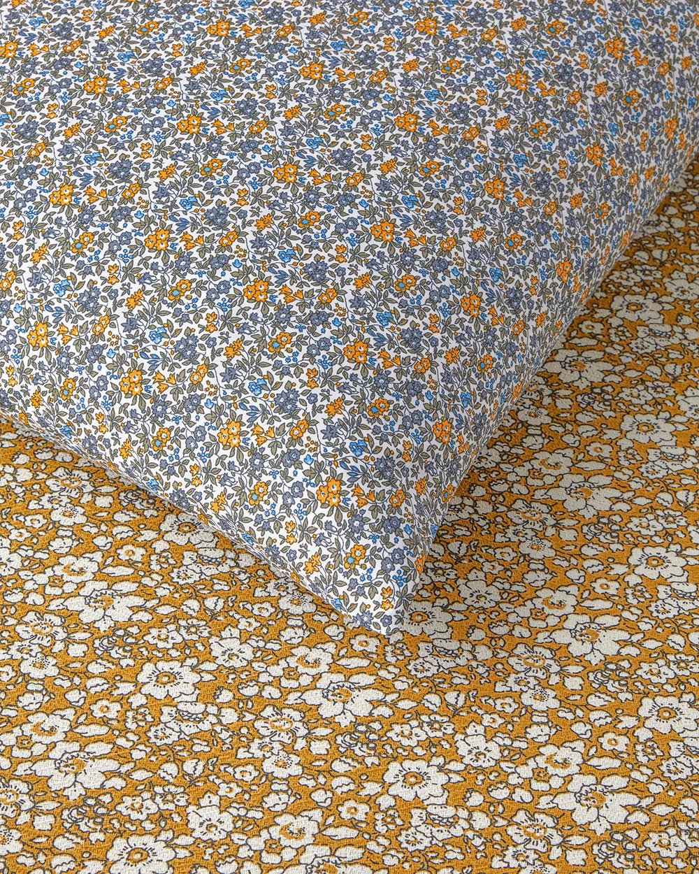 Spring Petal Imprimat Single Set Pătură De Vară 150x220 cm Galben