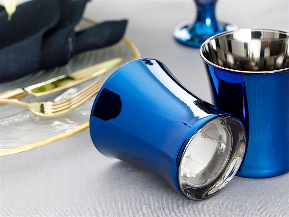 Jade Glass 2 Set Juice Glass 210 ml Blue - Dark Blue