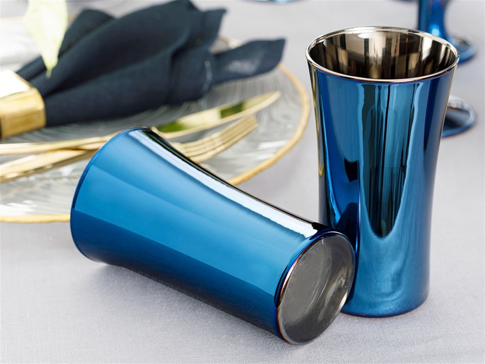 Jade Glass 2 Set Juice Glass 300 ml Blue - Dark Blue