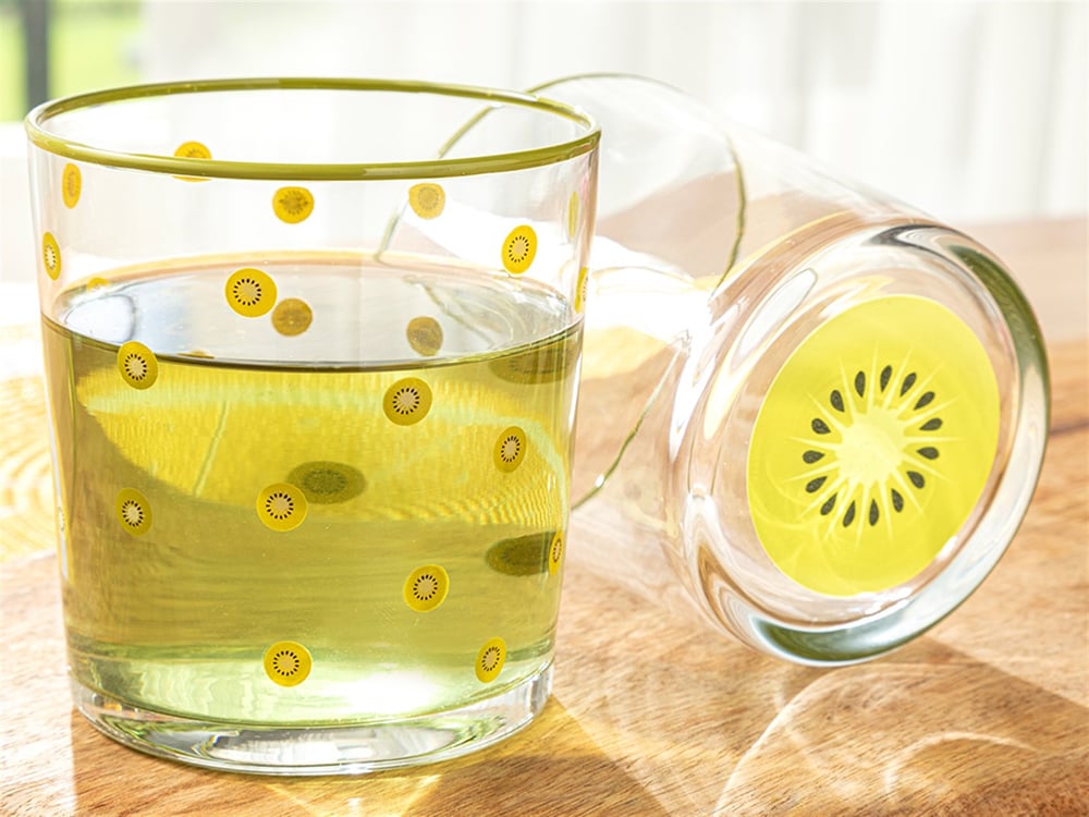 Kiwi Glass 2 pcs Glass 380 ml Green