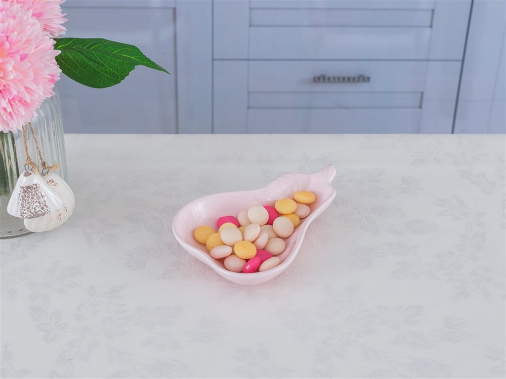 Pear Ceramic Appetizers Pink