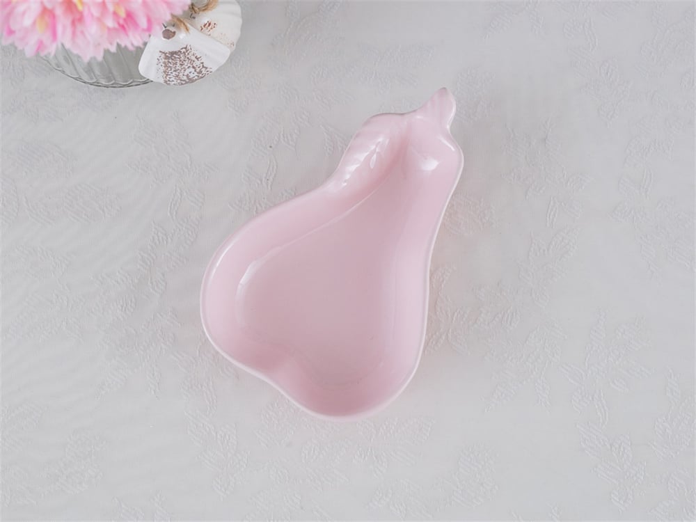 Pear Ceramic Appetizers Pink
