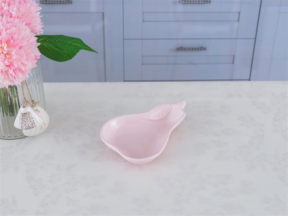 Pear Ceramic Appetizers Pink