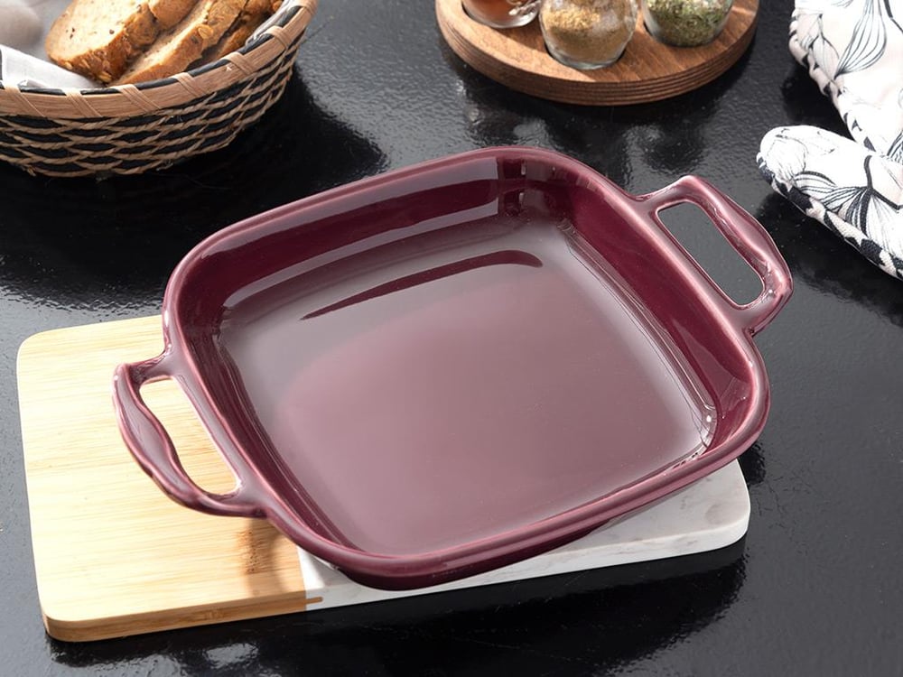 Lacita Porcelain Oven Cover 26 cm Damson