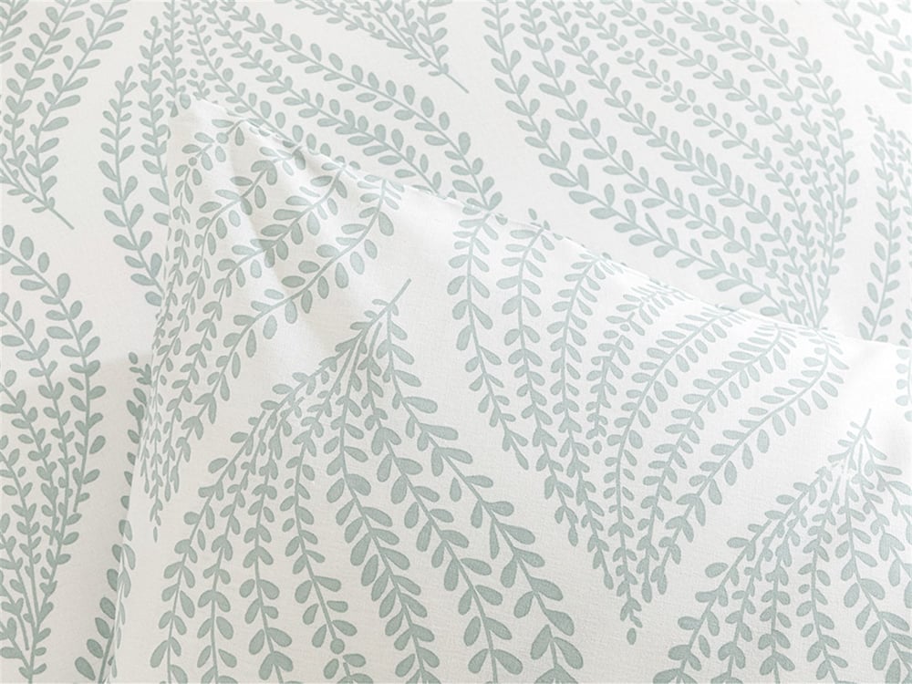Leafy Braid Cu Bumbac Cu 2 Piese Față De Pernă 50x70 cm Seledon