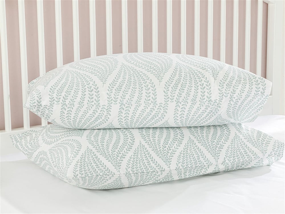 Leafy Braid Cu Bumbac Cu 2 Piese Față De Pernă 50x70 cm Seledon