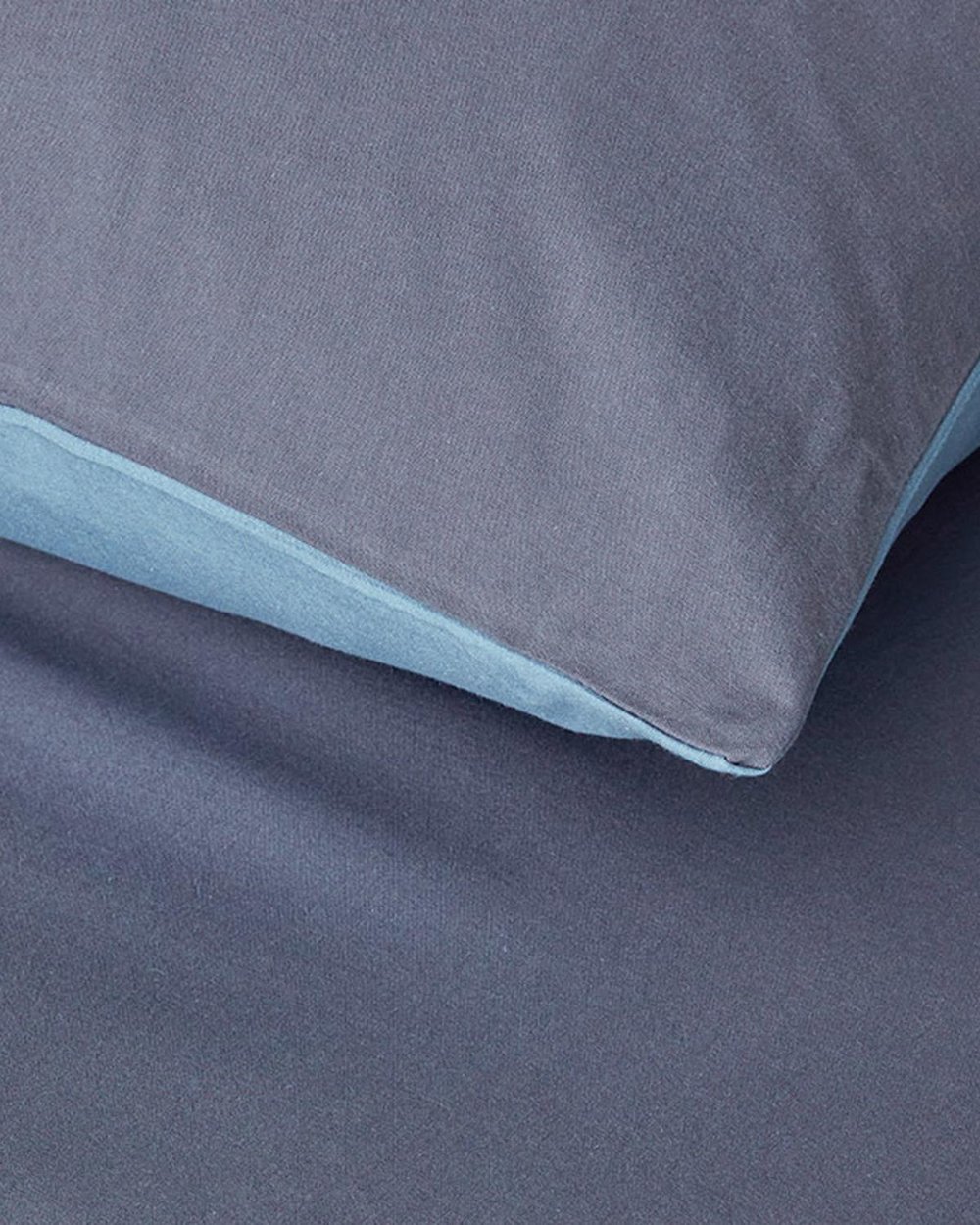 Lenjerie de pat completă, king size, Placid, bumbac, 240x220 cm/ 180x200 cm/ 50x70 cm, albastru-bleu