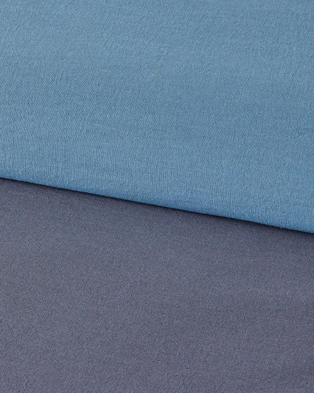 Lenjerie de pat completă, king size, Placid, bumbac, 240x220 cm/ 180x200 cm/ 50x70 cm, albastru-bleu