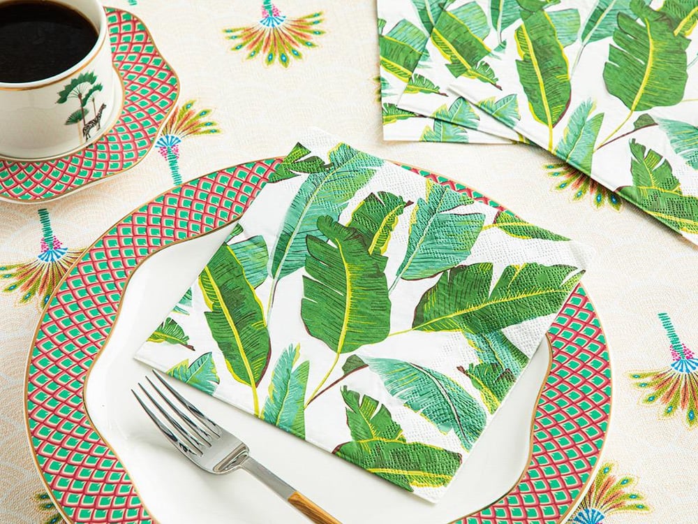 List Paper 20 Set Tissue Napkin 33x33 cm Green