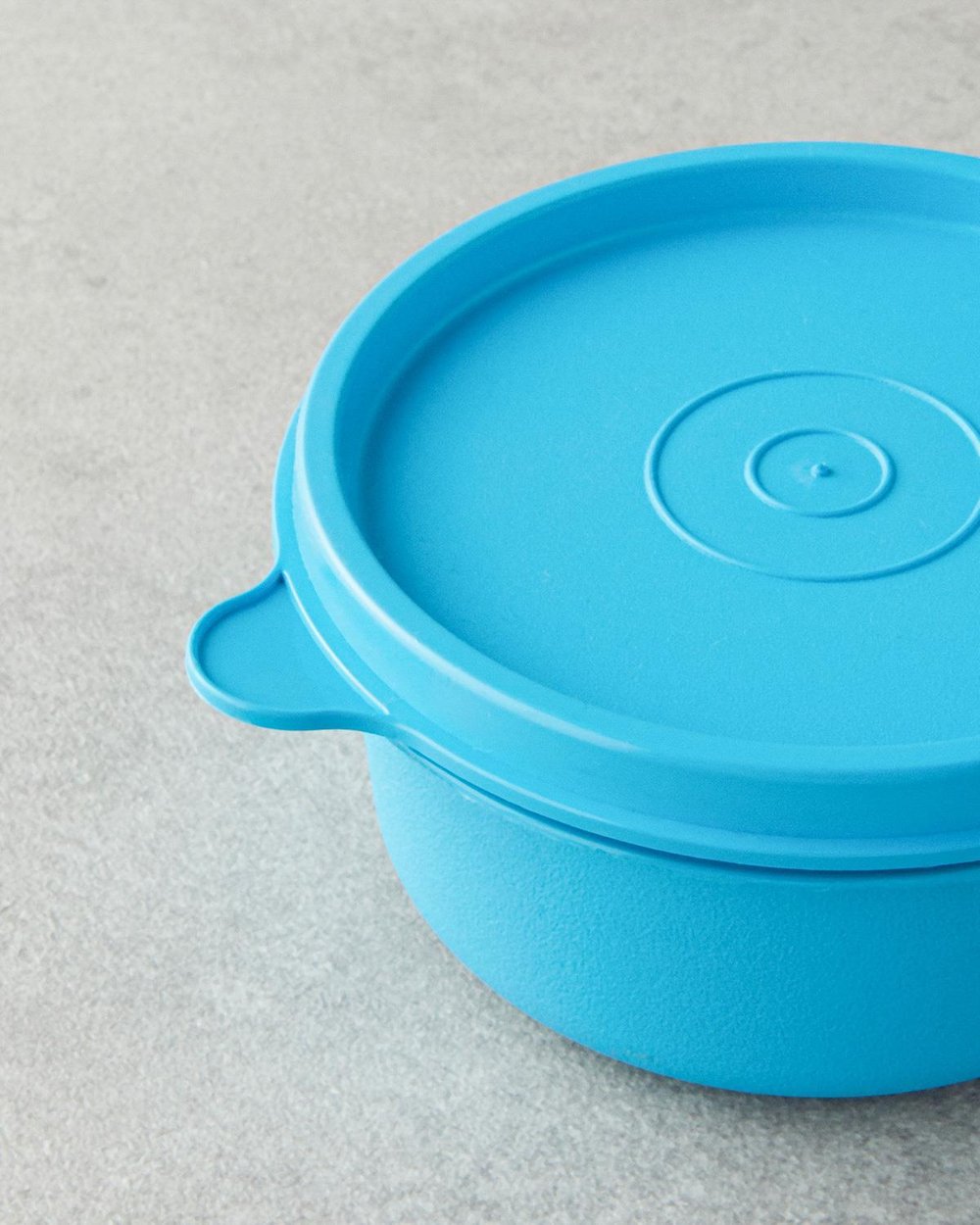 Set 4 caserole, Lock Me Mini, plastic, 250 ml, albastru