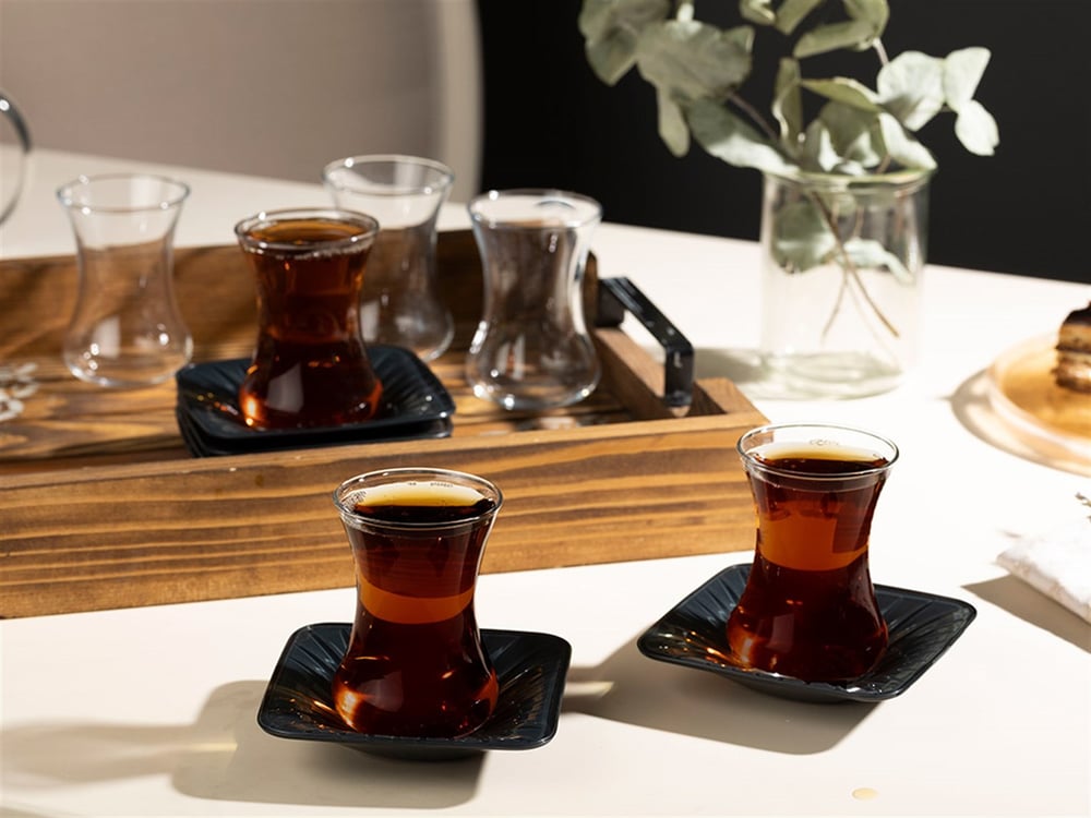 Lorna Glass 6 pcs Tea Set 100 ml Green