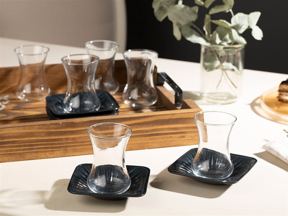 Lorna Glass 6 pcs Tea Set 100 ml Green