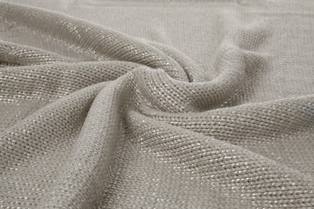 lucios  Tricot  Imprimat aurit  PĂTURĂ TV 120x170 cm Auriu
