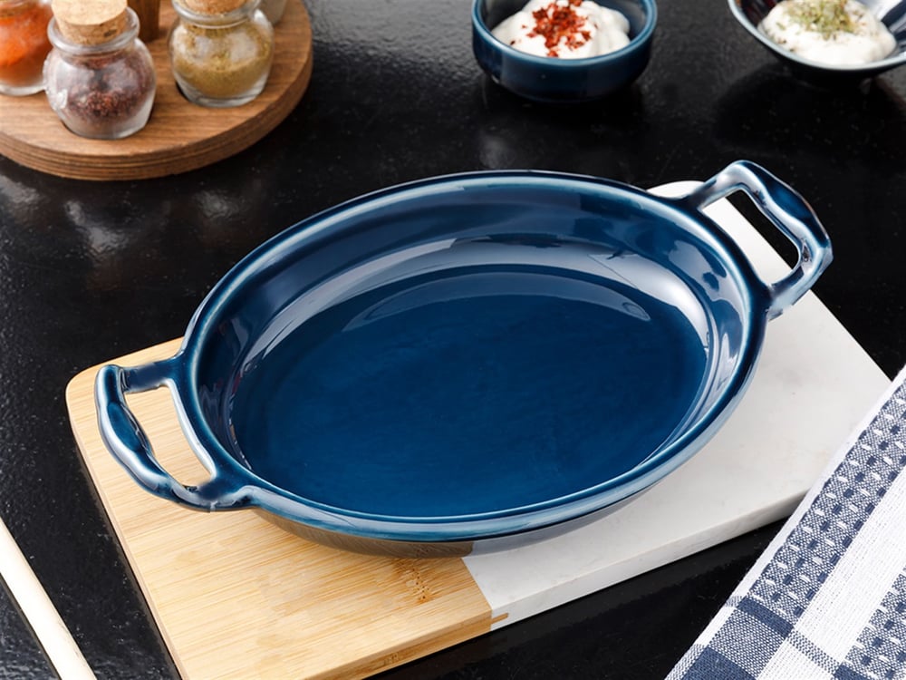 Lucita Porcelain Oven Cover 22 cm Blue
