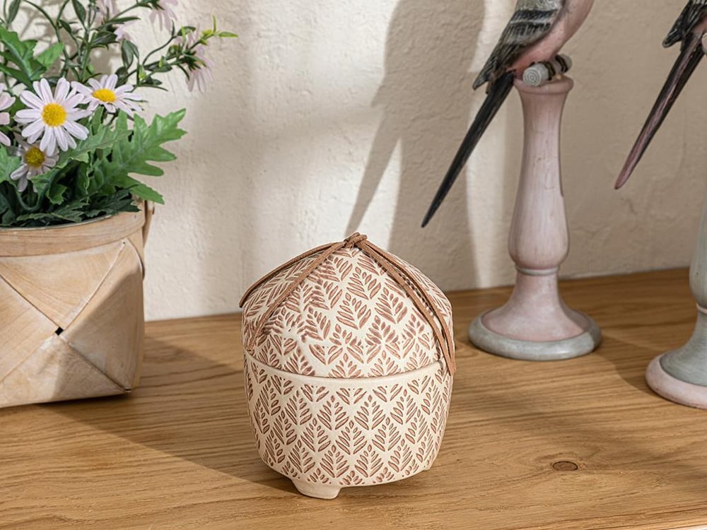 Lumânare parfumată, Frond, 185 G, crem