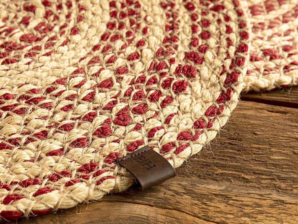 Marsia Jute 2 Set Place Mat 35 cm Red