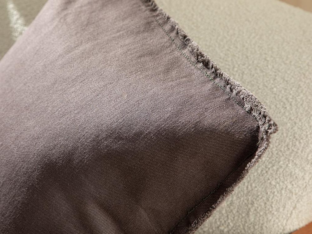 Marsilya Denim Cover Throw Pillows 45x45 cm Brown