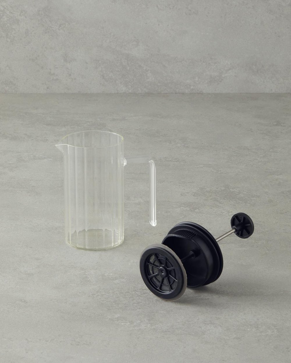 Presa franceza, Marvin, sticla borosilicat, 400 ml, negru