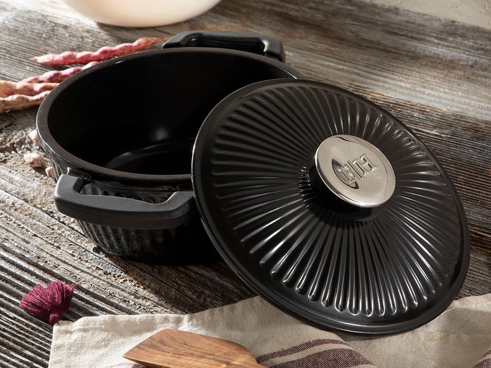 Master Cast Induction Aluminum Casting Deep Pan 20 cm Black