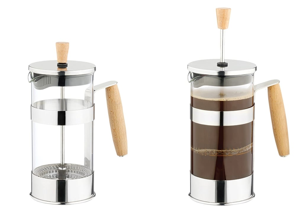 Megan Bamboo Stainless Steel French Press 350 ml