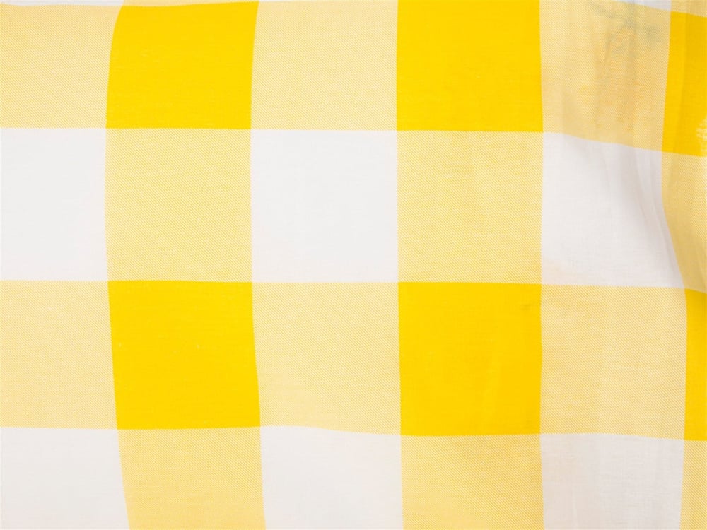 mimoză Cu Bumbac Cu 2 Piese Față De Pernă 50x70 cm Galben