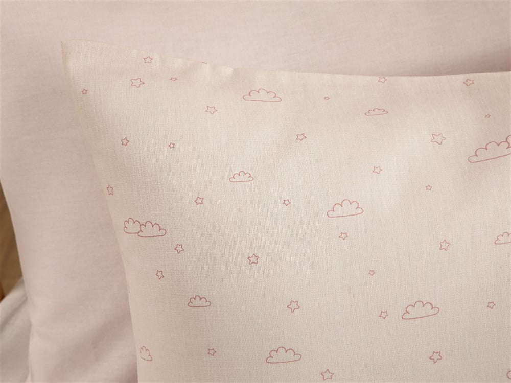 Mini Clouds Cottony Baby Pillowcase 35x45 cm Pink