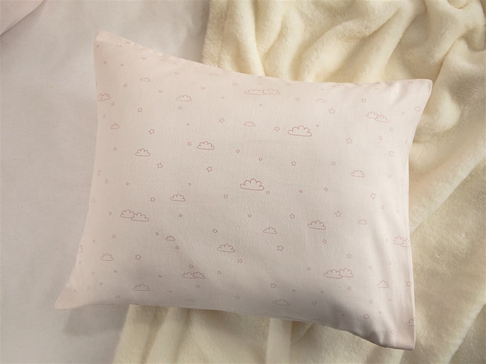 Mini Clouds Cottony Baby Pillowcase 35x45 cm Pink