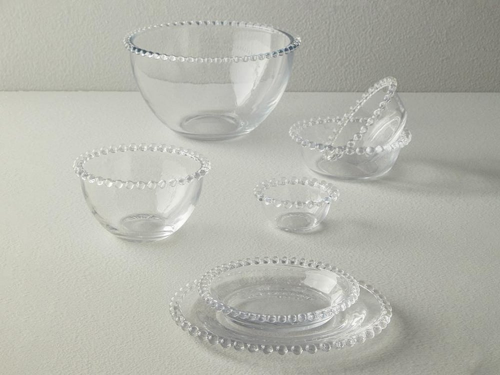 Bol, Miny, sticla, 14 cm, transparent