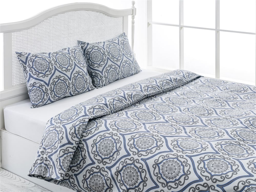 misterios Cu Bumbac Double Lenjerie De Pat 200x220 cm Antracit