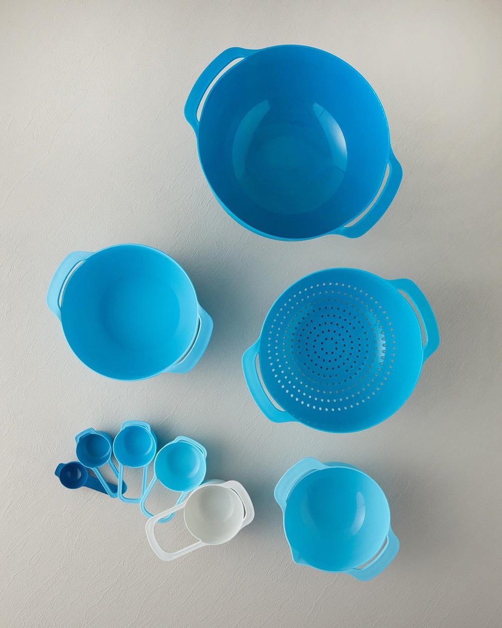 Set multifunctional de bucatarie, Mix Me, 9 piese, plastic, 31 cm, albastru