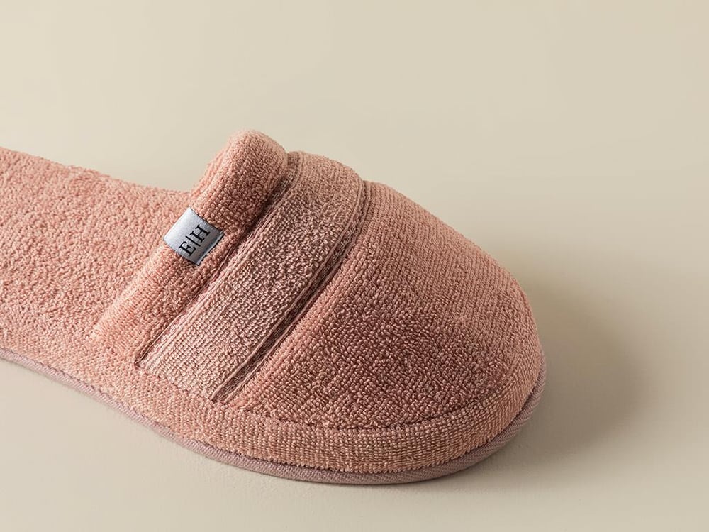 moale Cu Bumbac Papuci De Baie 40-44 Roz Deschis