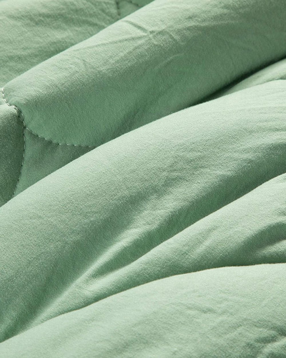 moale Microfibre Ondulate King Size Pilotă 235x215 cm Verde