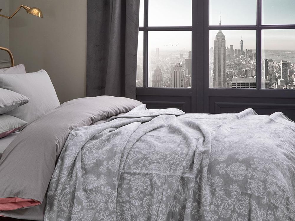 Modern Chic Cottony Double Person  PĂTURĂ 200x220 cm Gri.