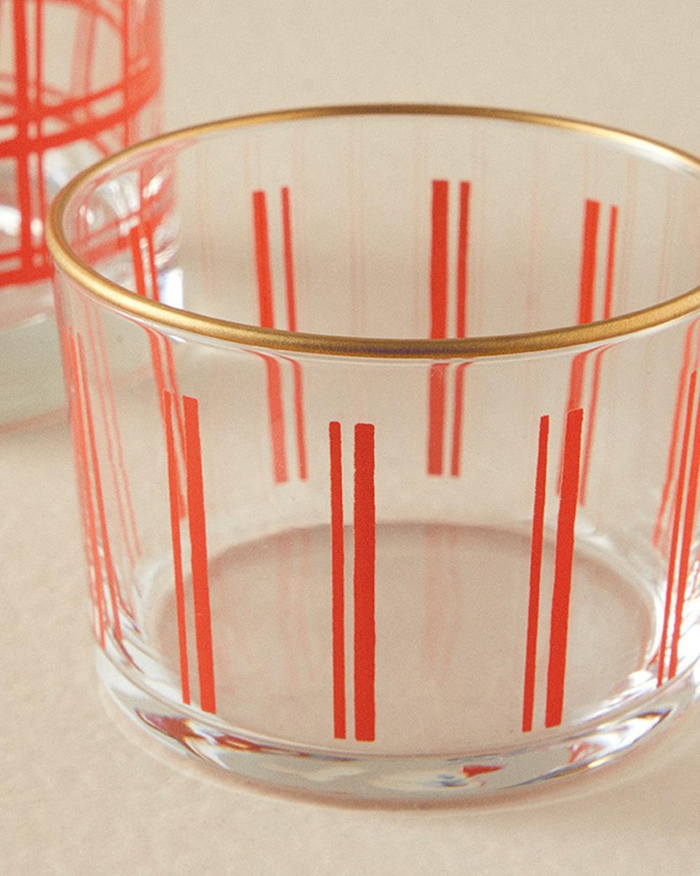 Modern Square Sticlă Noptieră Carafă 700 ml Teracota