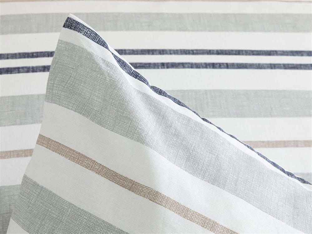 Modern Stripe Cu Bumbac Cu 2 Piese Față De Pernă 50x70 cm Gri