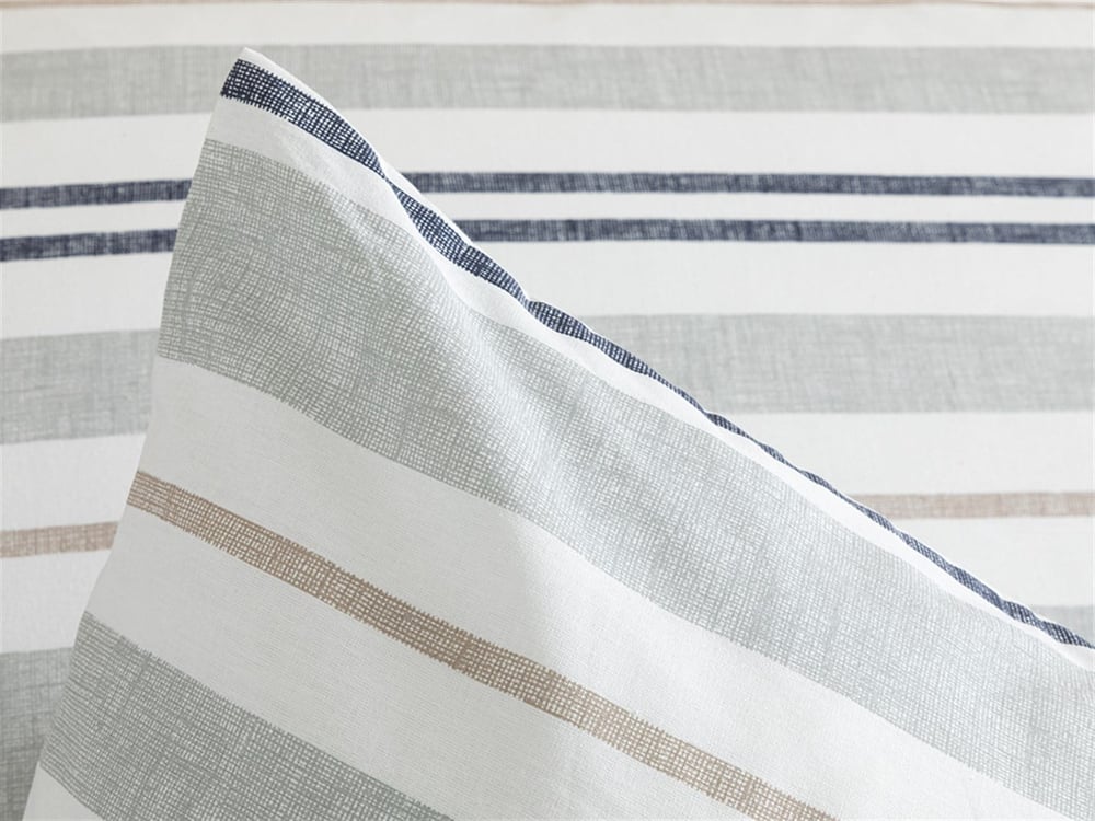 Modern Stripe Cu Bumbac Cu 2 Piese Față De Pernă 50x70 cm Gri