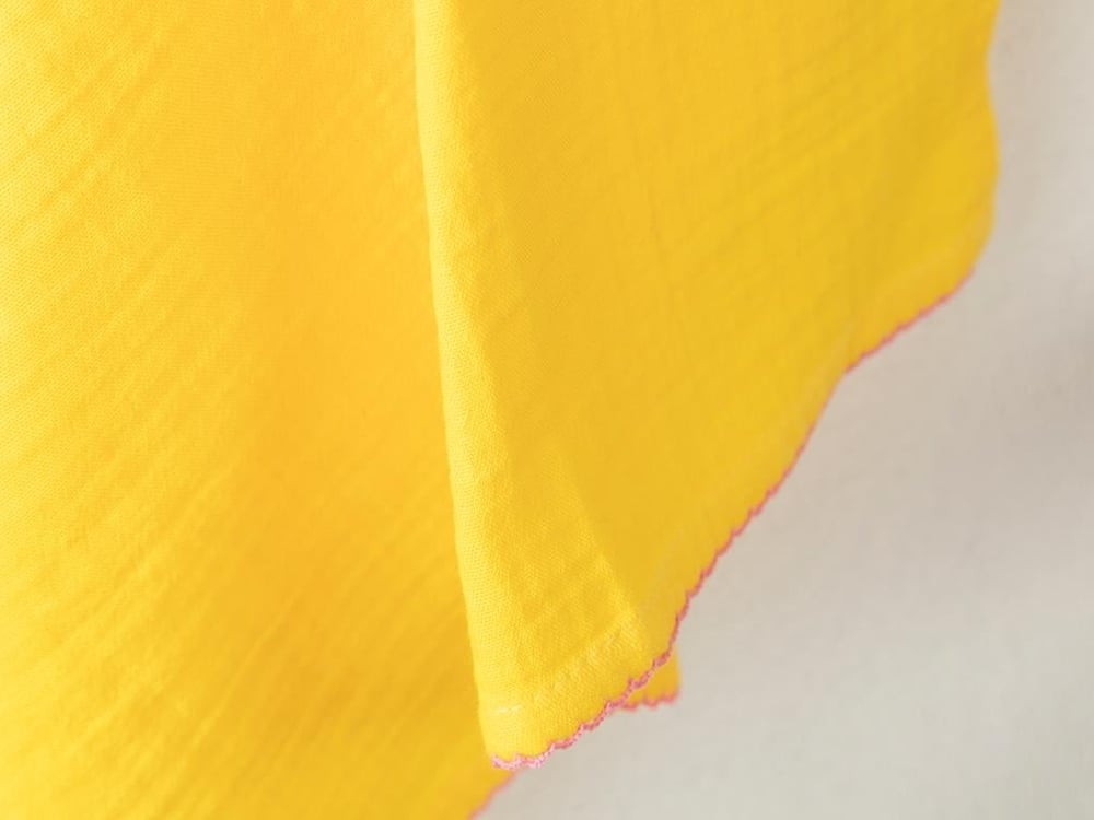 Müslin Cotton Crocheted Drying Cloth 40x60 cm Yellow