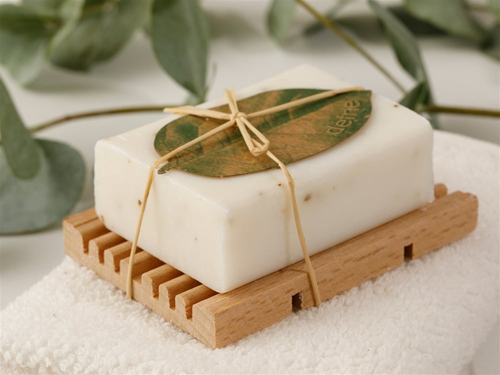 natură Natural Cu Frunze De Dafin Săpun Solid 85 gr Verde deschis